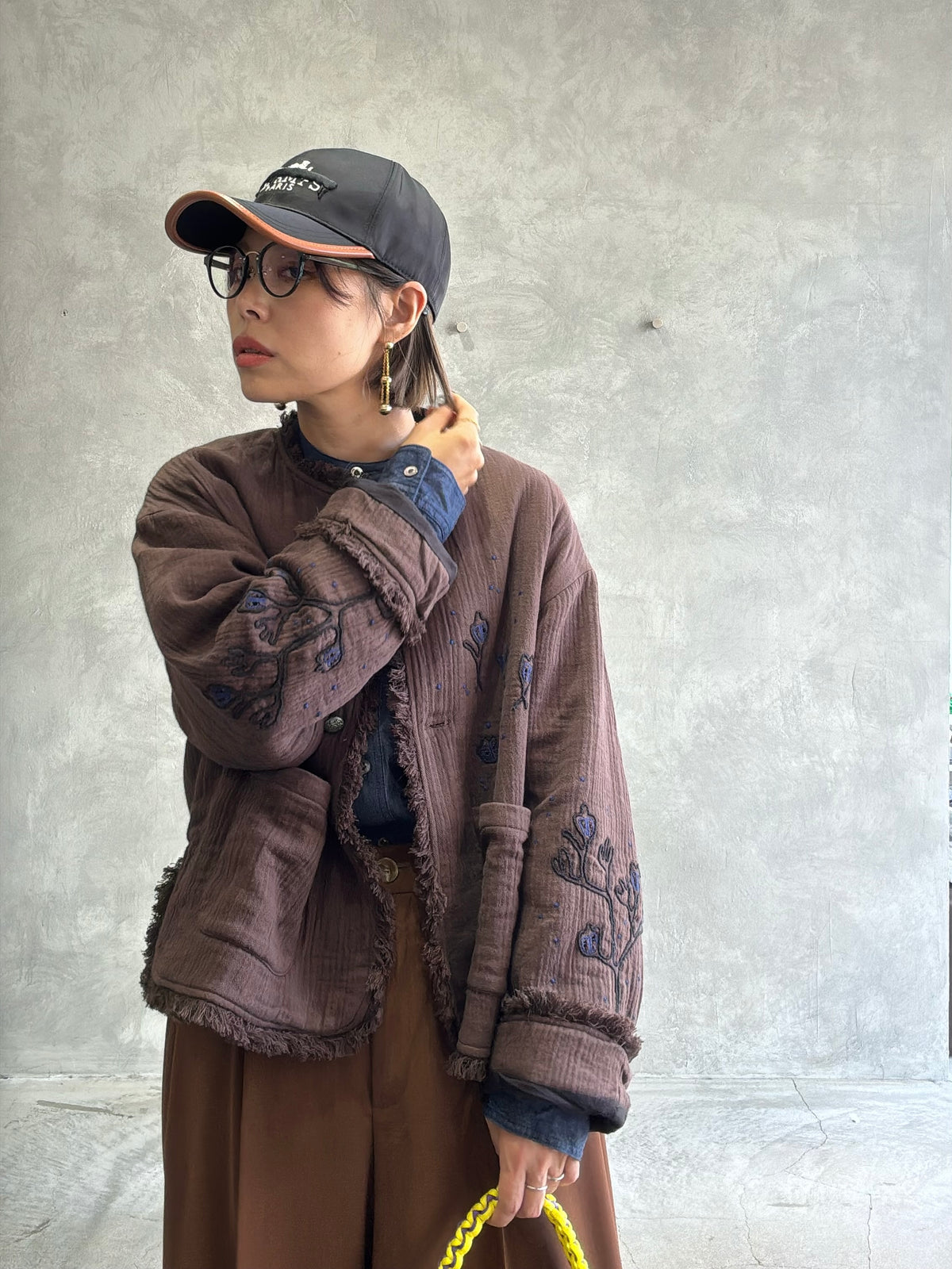 刺繍クルーネックジャケット／#8643804／LE MÉLANGE／2026 AW #1