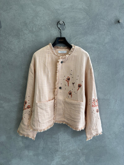 刺繍クルーネックジャケット／#8643804／LE MÉLANGE／2026 AW #1