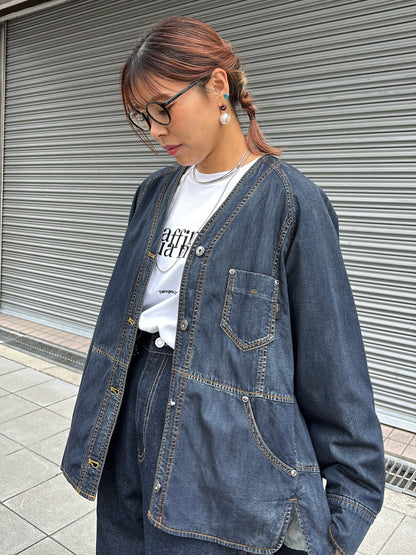 裏キルトダンガリージャケット／ayane