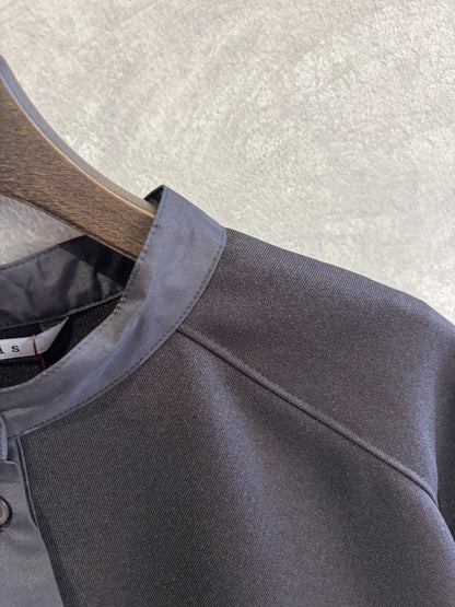 ノーカラードッキングシャツ／trois