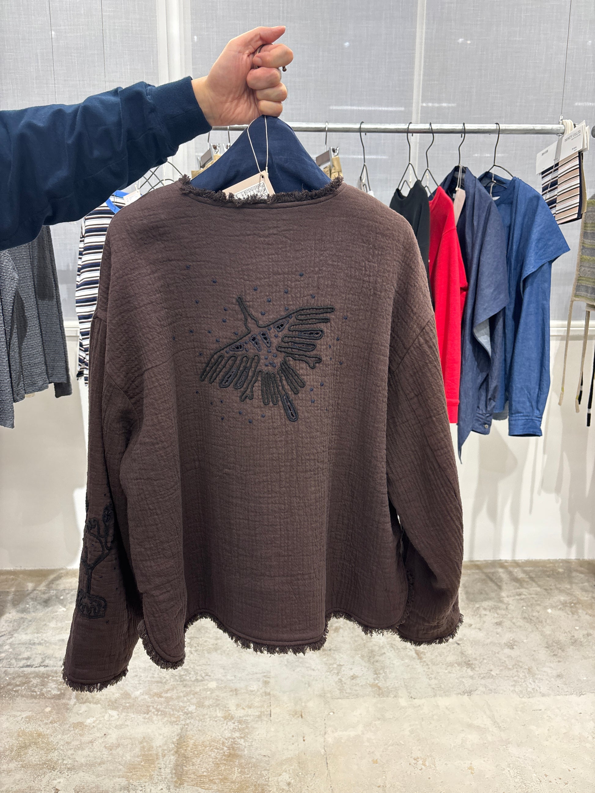 【予約⚡︎販売】刺繍クルーネックジャケット／#8643804／LE MÉLANGE／2026 AW #1