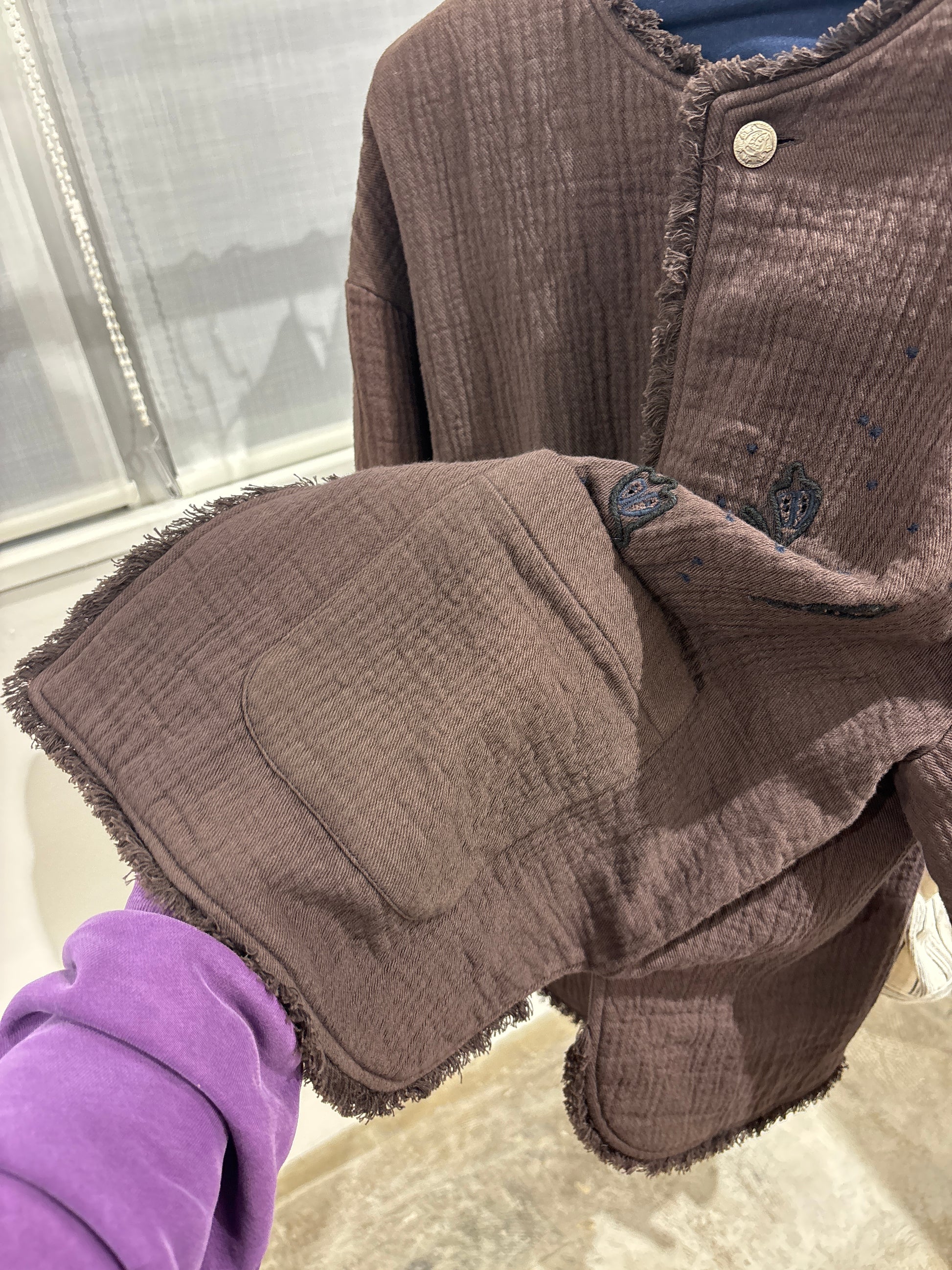 【予約⚡︎販売】刺繍クルーネックジャケット／#8643804／LE MÉLANGE／2026 AW #1