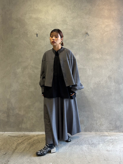 ラウンドヨークガウチョパンツ／CYAN tokyo