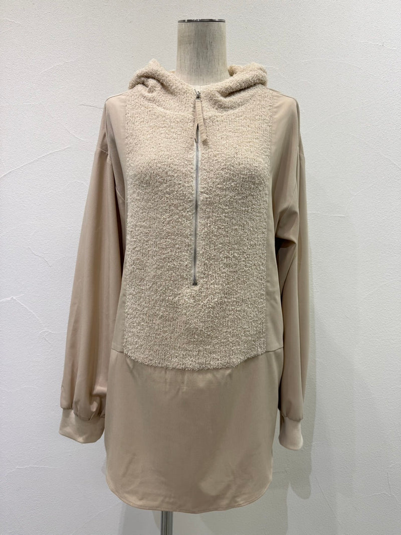 【予約⚡︎販売】パイルフーディスリットプルオーバー／604501／CYAN tokyo／2026 AW#1