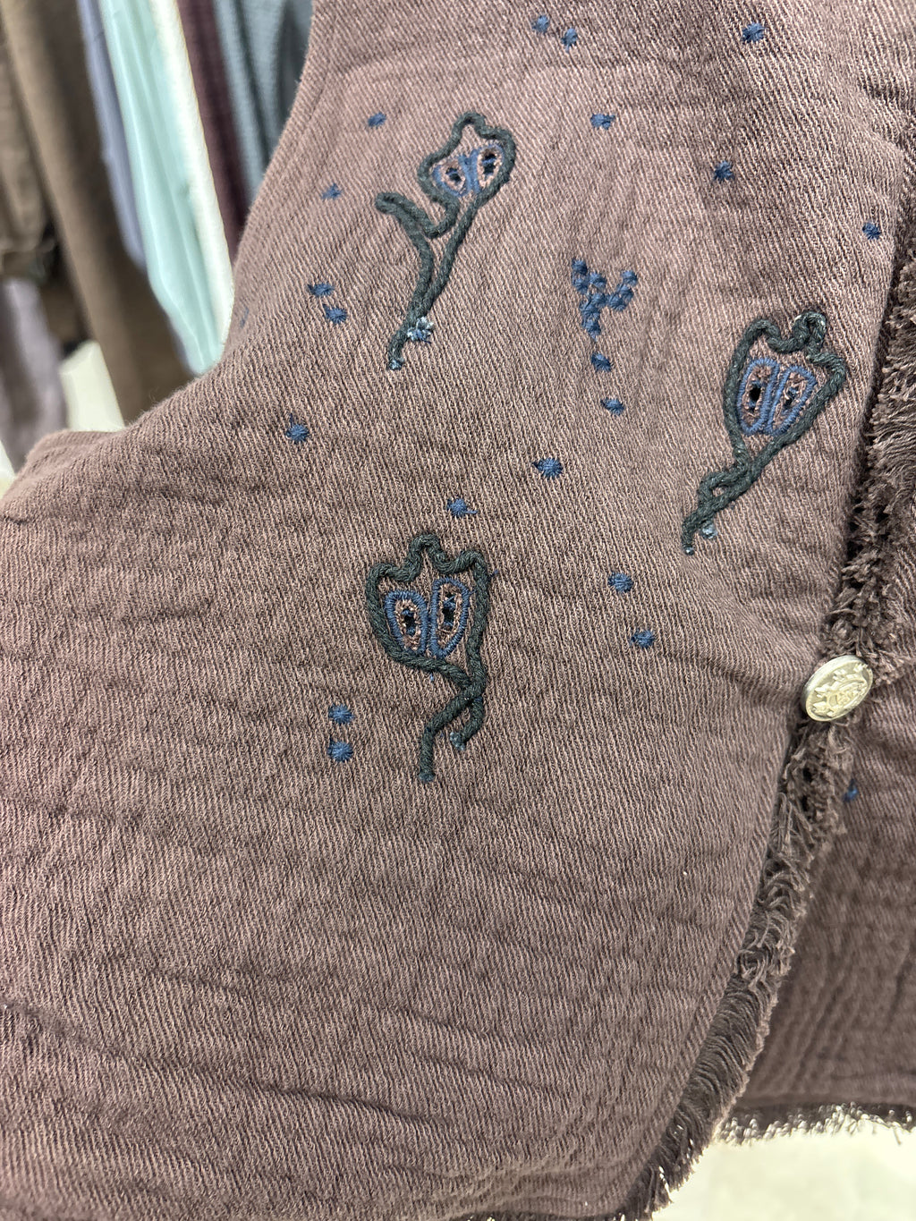 受付終了【予約⚡︎販売】刺繍ショート丈ベスト／#8643703／LE MÉLANGE／2026 AW #1