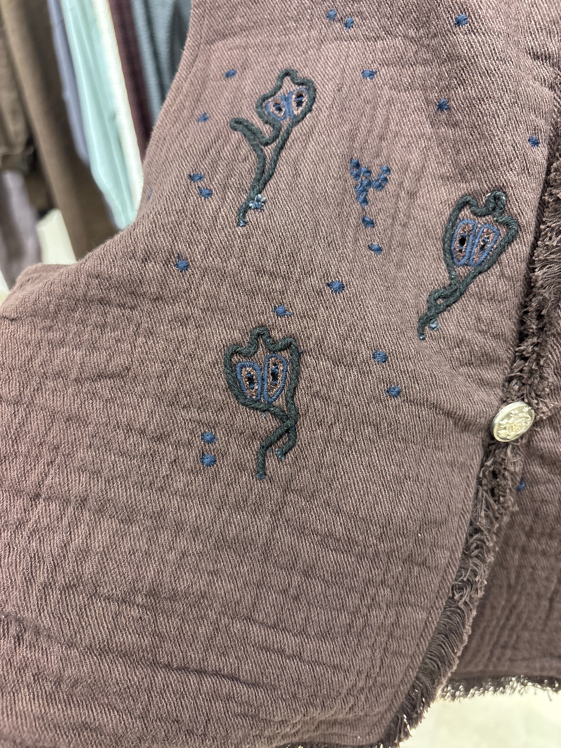 【予約⚡︎販売】刺繍ショート丈ベスト／#8643703／LE MÉLANGE／2026 AW #1