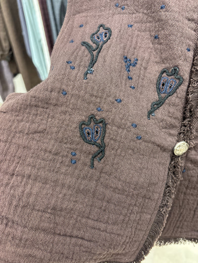 受付終了【予約⚡︎販売】刺繍ショート丈ベスト／#8643703／LE MÉLANGE／2026 AW #1