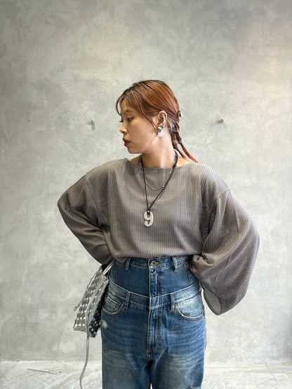 メッシュフレアプルオーバー／Anna Kerry