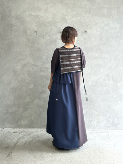 ジャガードVネックベスト／#8642701／LE MÉLANGE／2026 AW #1