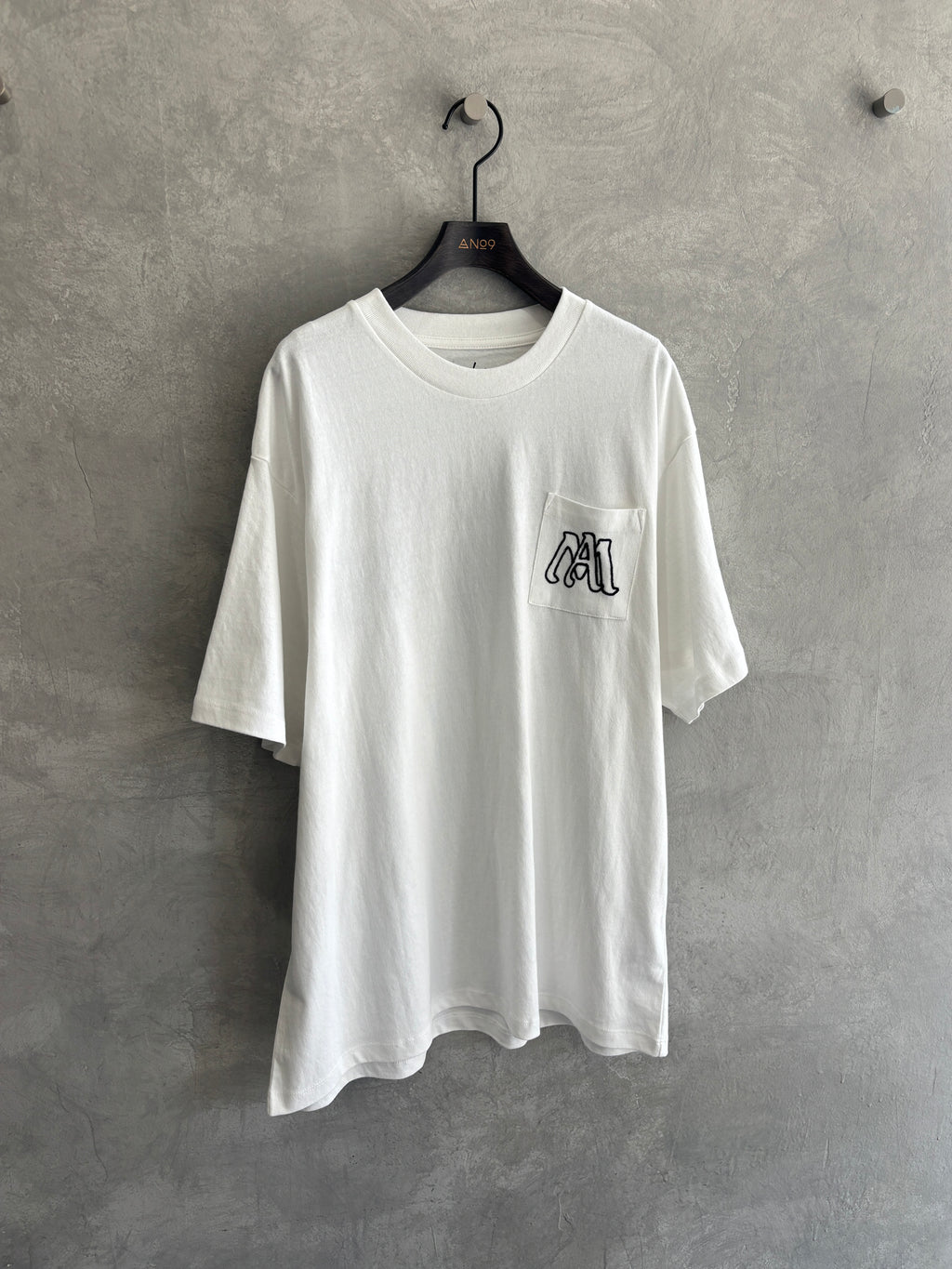 【予約販売】men'sサイズ／コード刺繍ポケット Tシャツ／ING