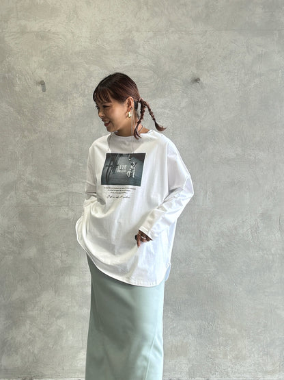 【再入荷】2way（DOG & LOGO）プリントカットソー／Dignite collier