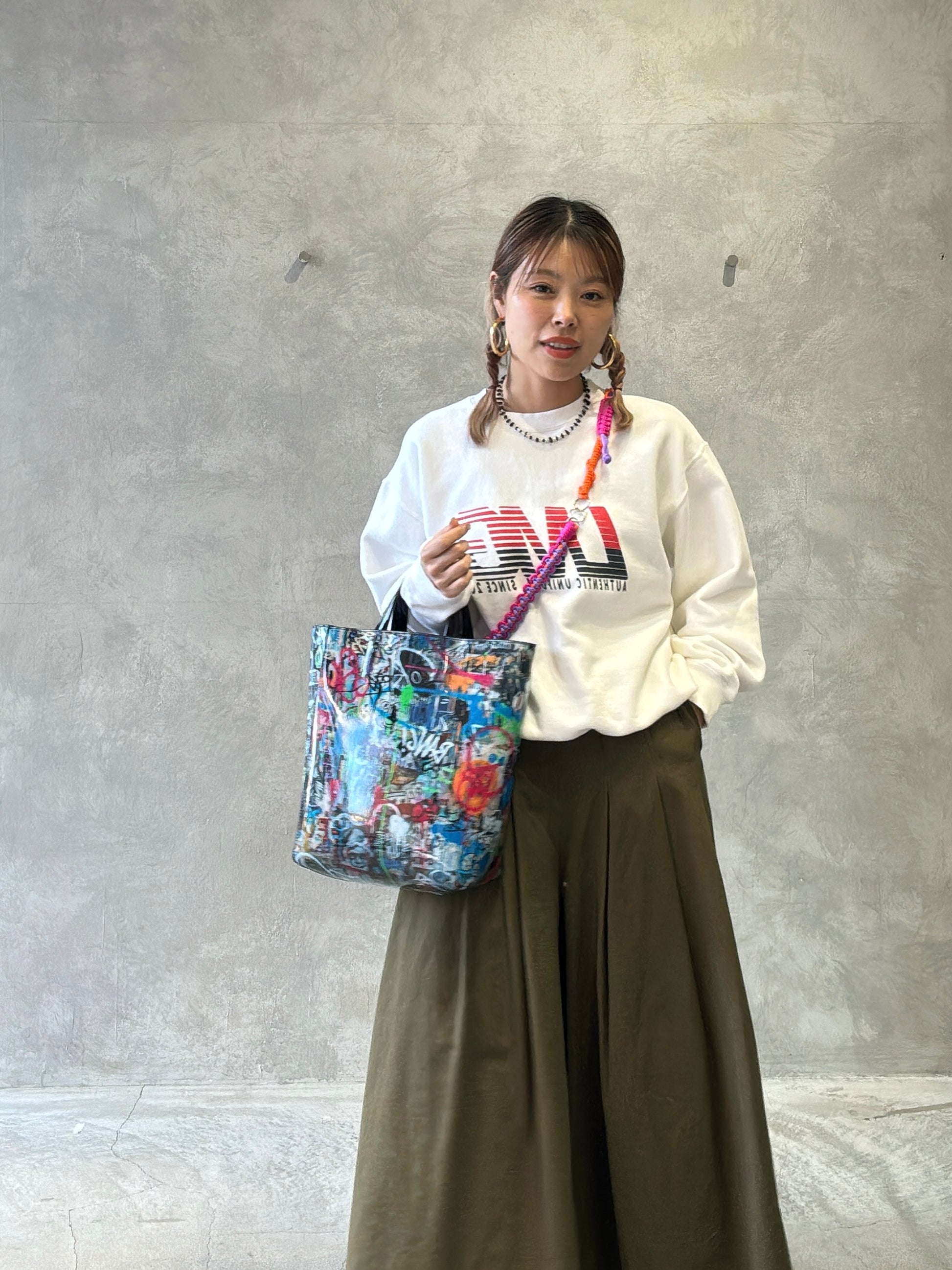 アートプリント２way台形トートバッグ