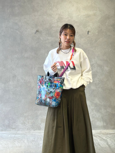 アートプリント２way台形トートバッグ