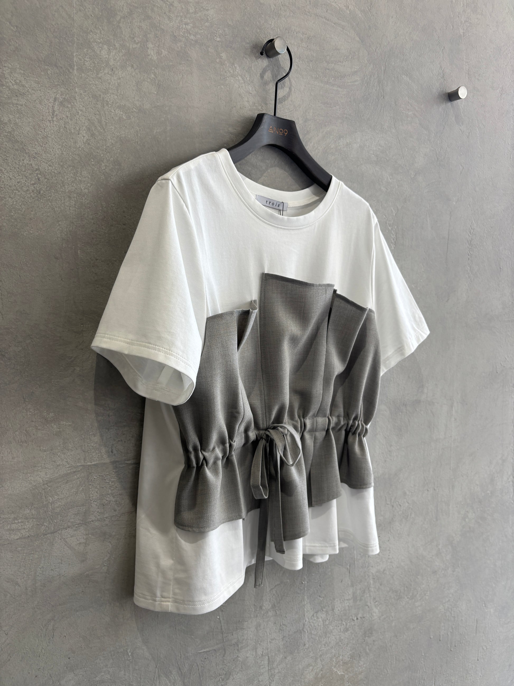 ビスチェレイヤードTシャツ／trois／MNMS