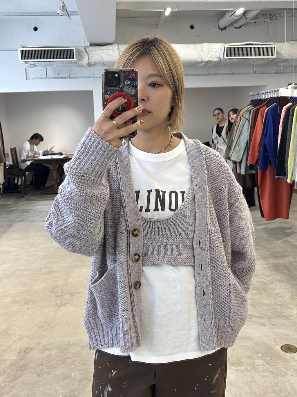 受付終了【予約⚡︎販売】ローゲージニットオーバーサイズカーディガン／8652101／LE MÉLANGE／2026 AW #2