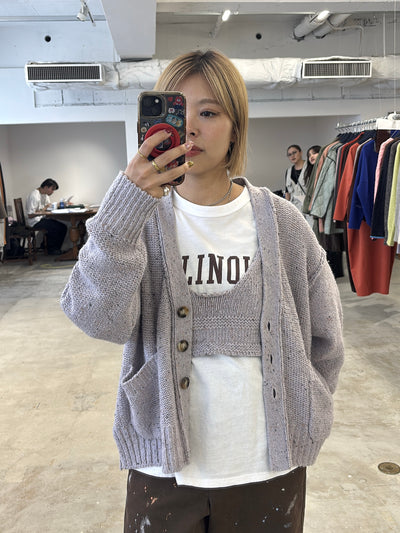 受付終了【予約⚡︎販売】ローゲージニットオーバーサイズカーディガン／8652101／LE MÉLANGE／2026 AW #2