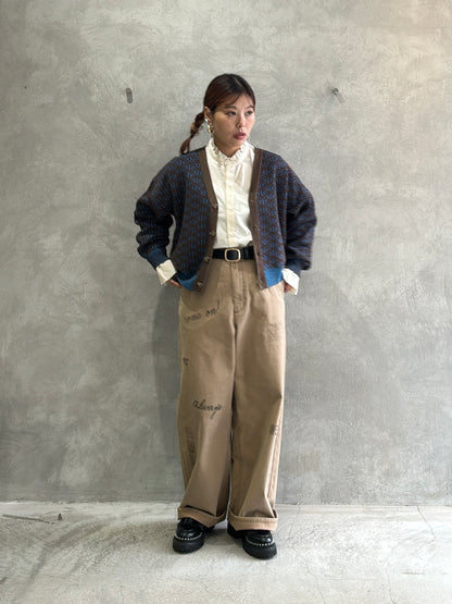 【再入荷】プリントチノパン／LE MÉLANGE