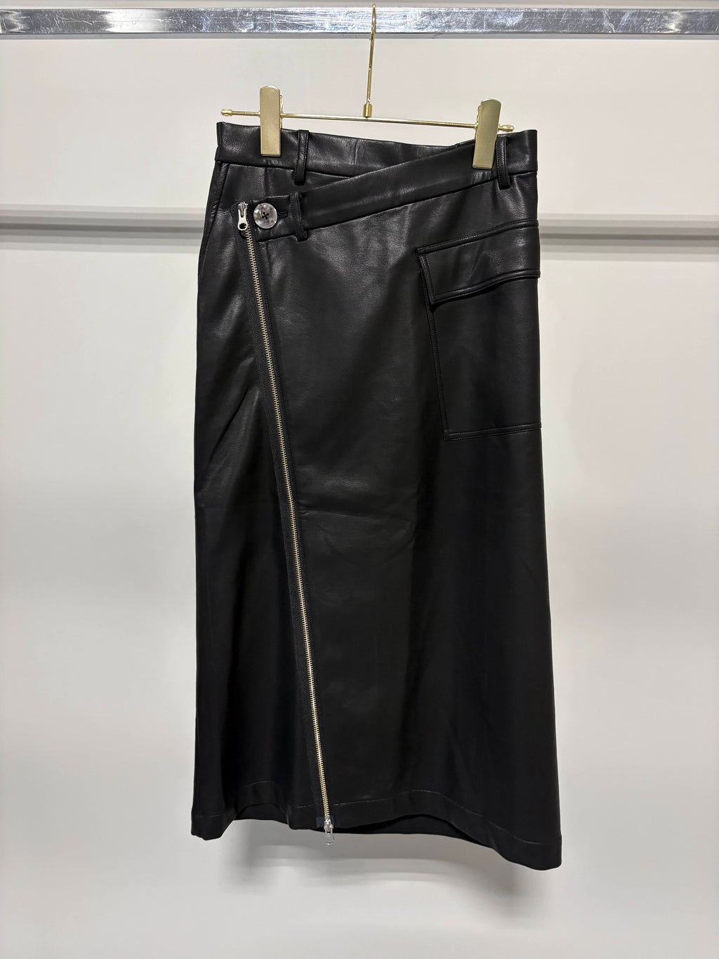 【予約⚡︎販売】レザーラップスカート／MG SK-26135-A／MARGAUX VINTAGE／2026 AW＃2