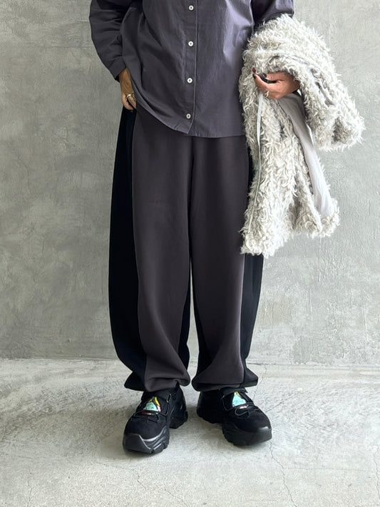 【再入荷】ポンチバイカラーパンツ／palm RICHE