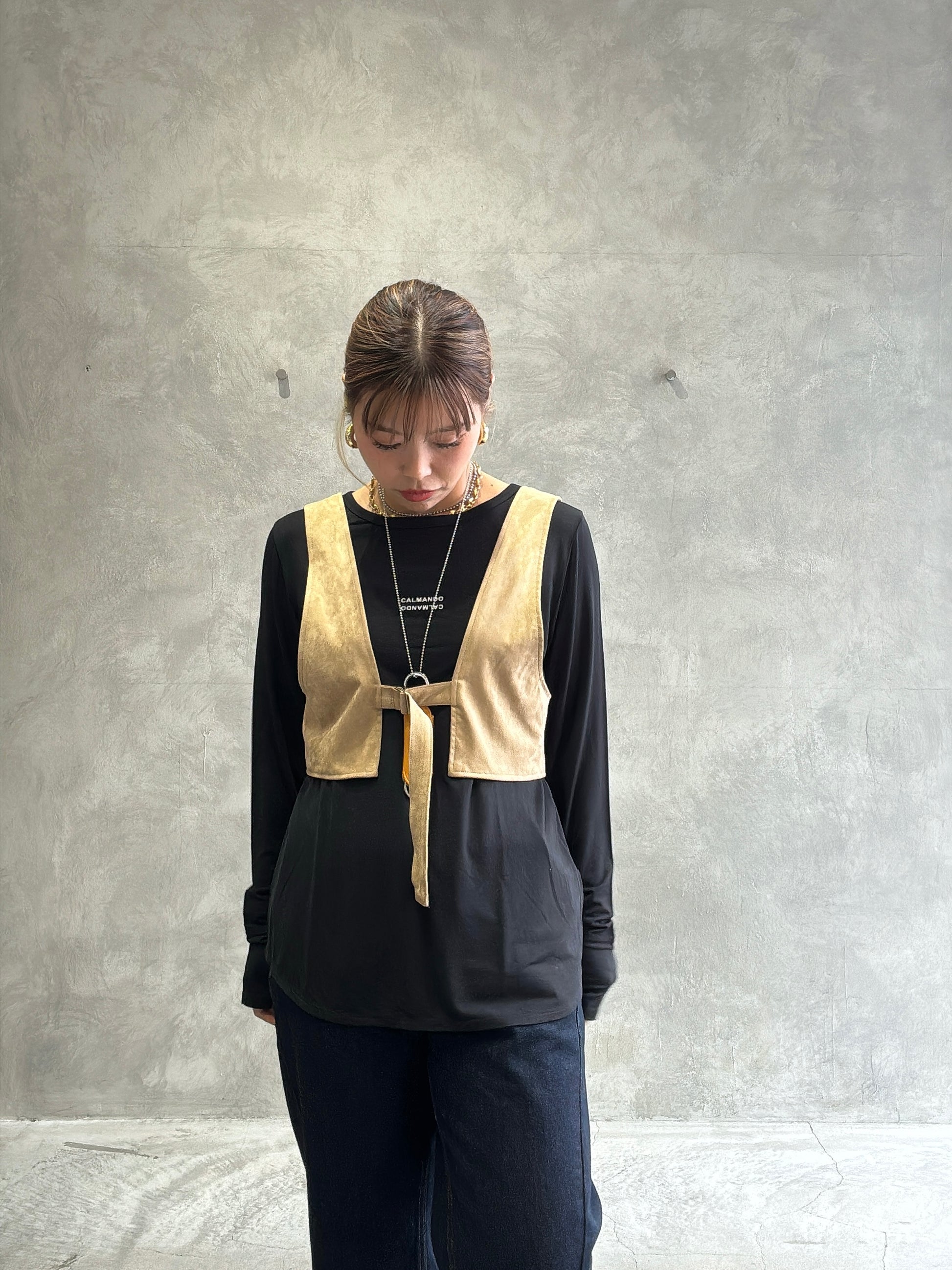 ロゴさらさらロンT／Anna Kerry