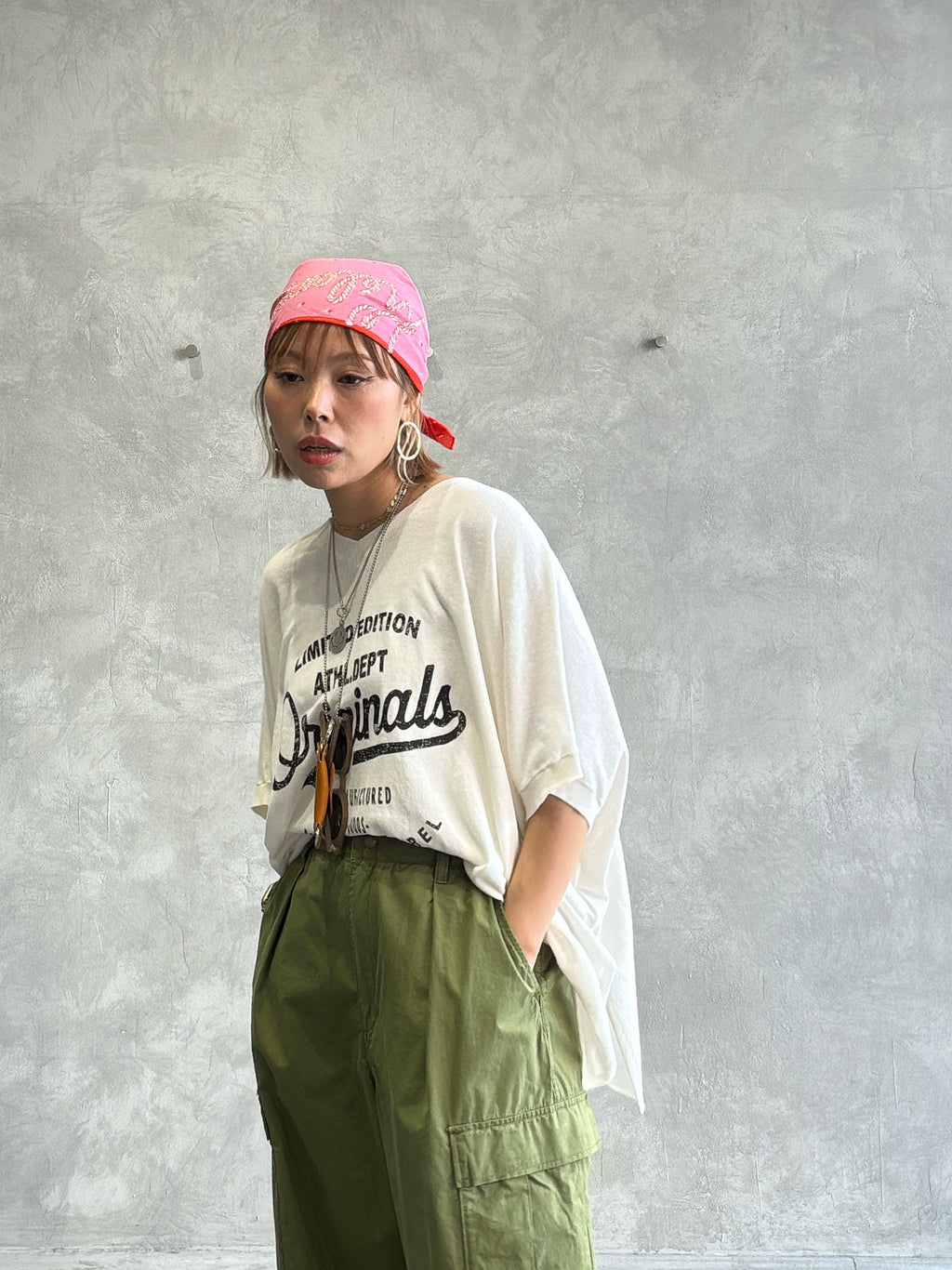 ドルマンニットトップス／520102／flamingo firm