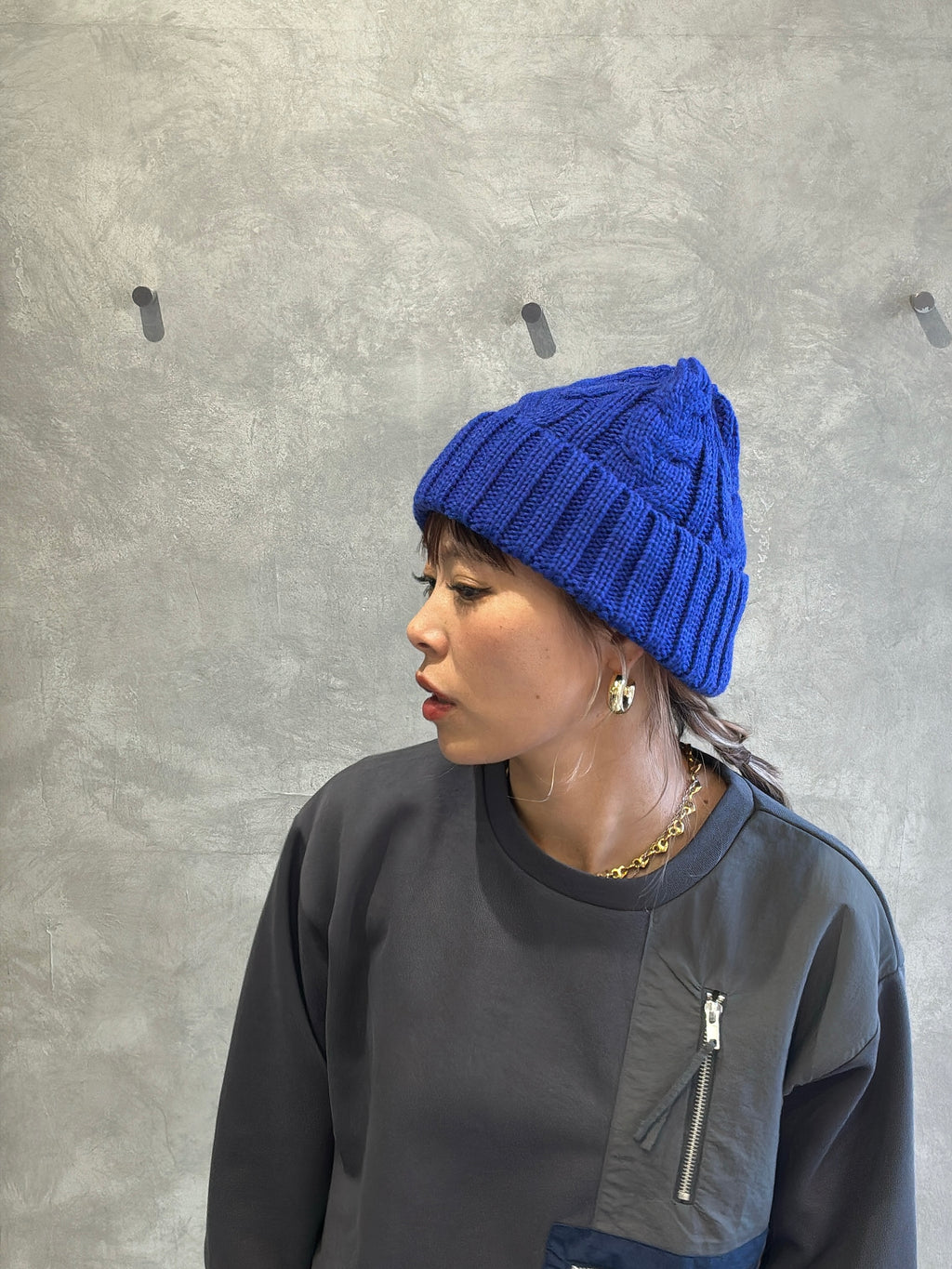 ゆるフィットニットキャップ