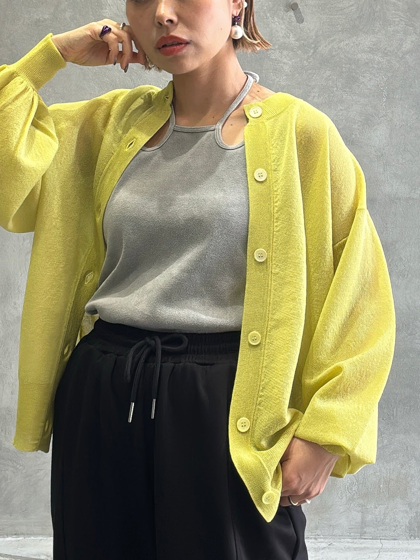 シアーニット⚡︎カーディガン