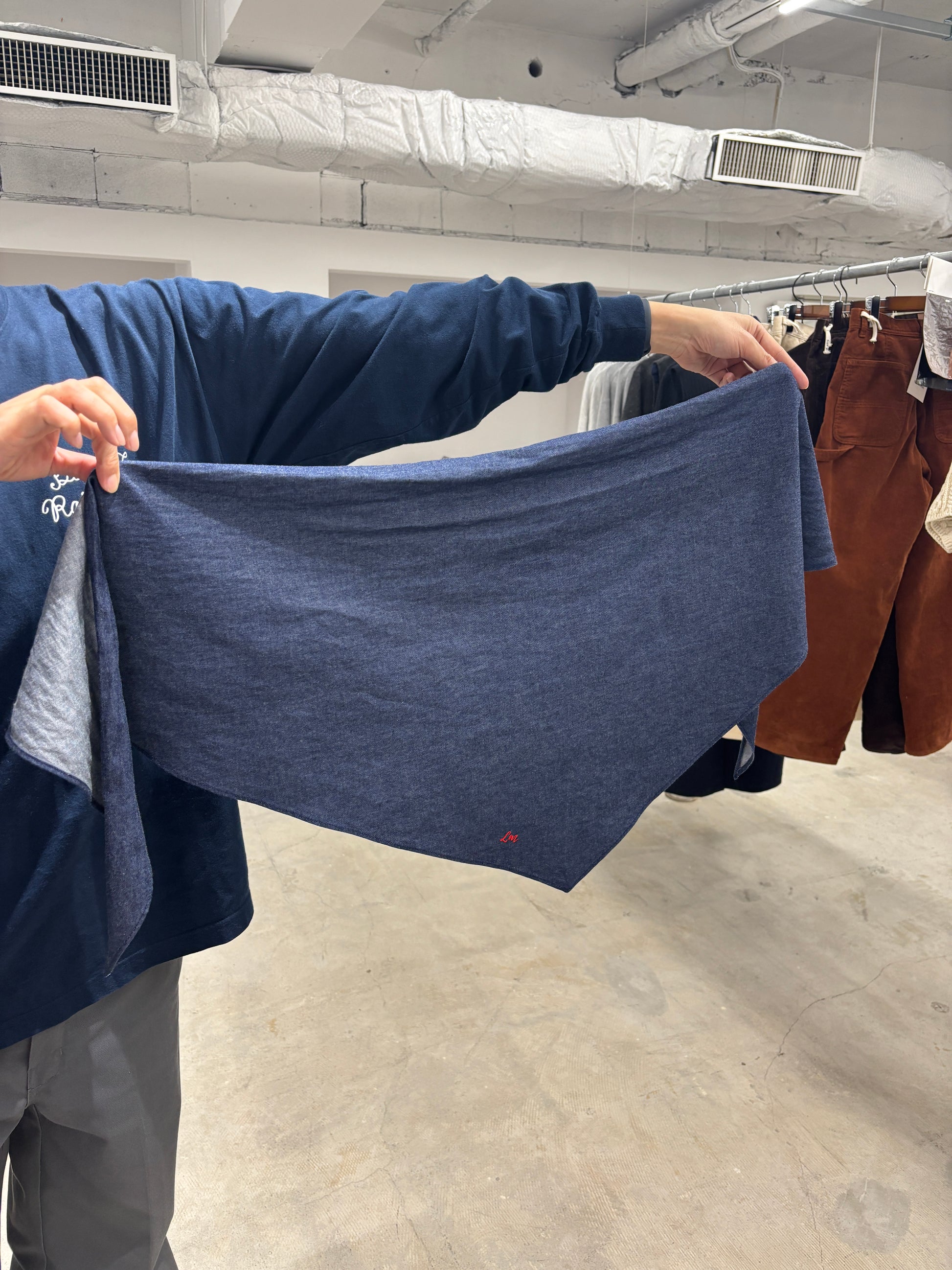 【予約⚡︎販売】スタンドカラーデニムシャツ（スカーフ付き）／#8643203／LE MÉLANGE／2026 AW #1