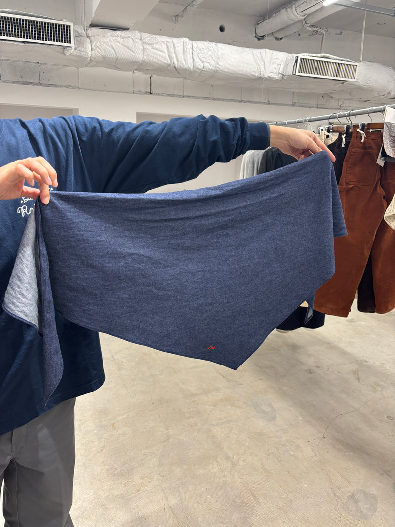 受付終了【予約⚡︎販売】スタンドカラーデニムシャツ（スカーフ付き）／#8643203／LE MÉLANGE／2026 AW #1