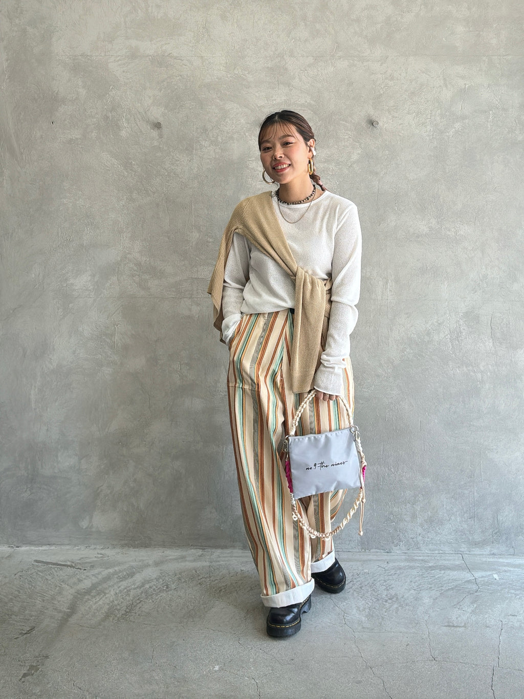 【再入荷】ワッフルドルマンロンT／flamingo firm