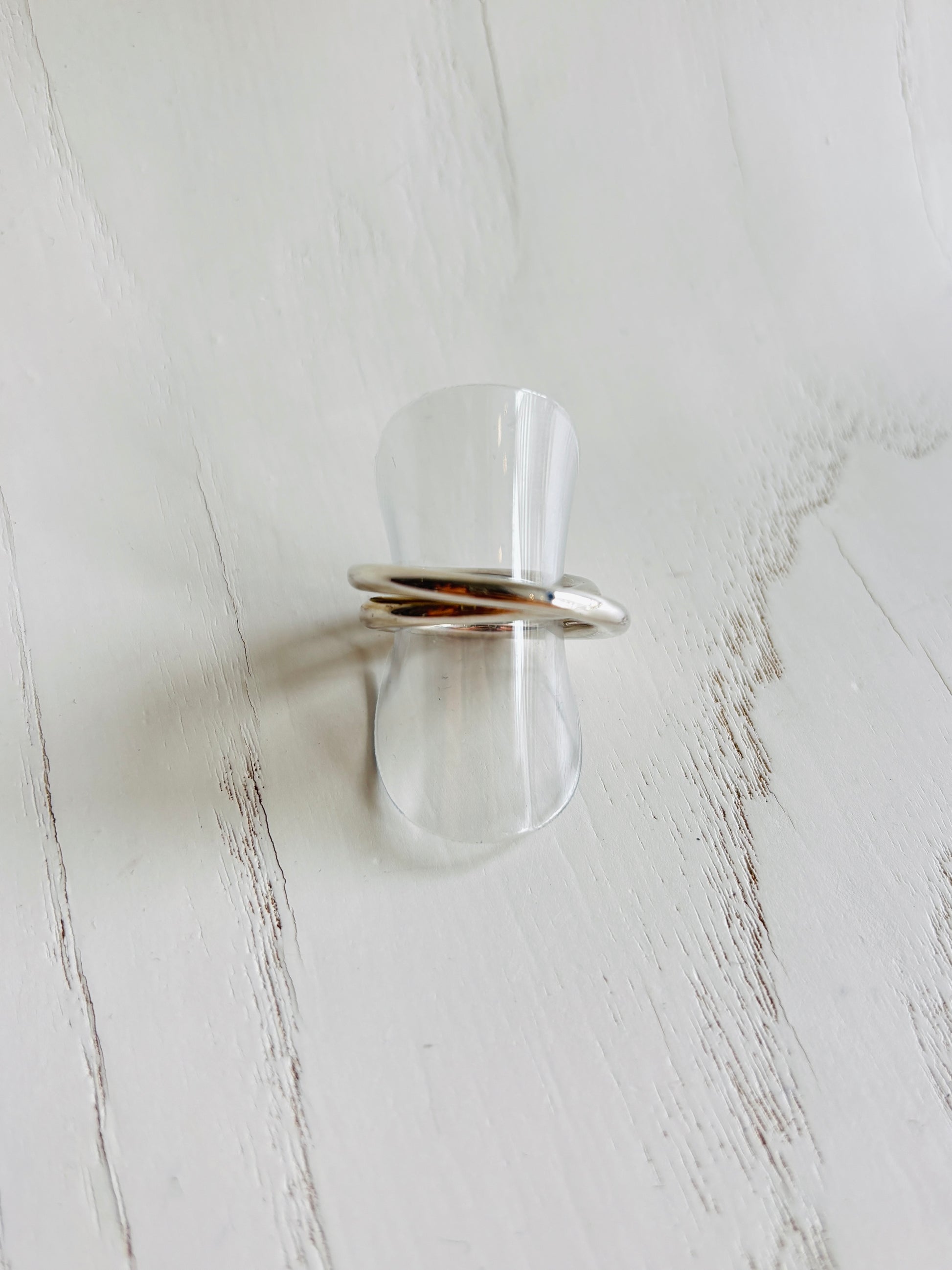 ダブルリング　＃11号／silver925