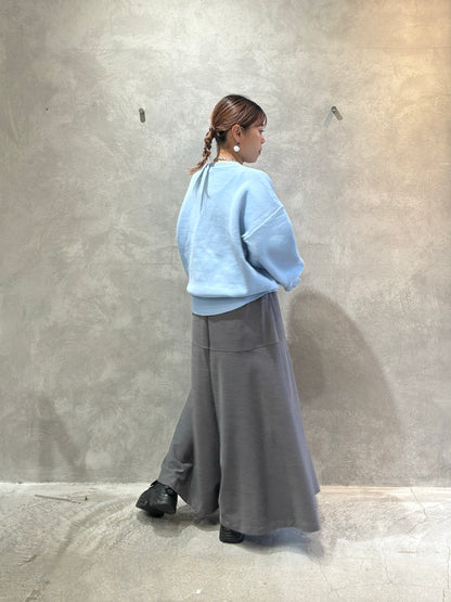 スウェットライク刺繍ニット／palm RICHE