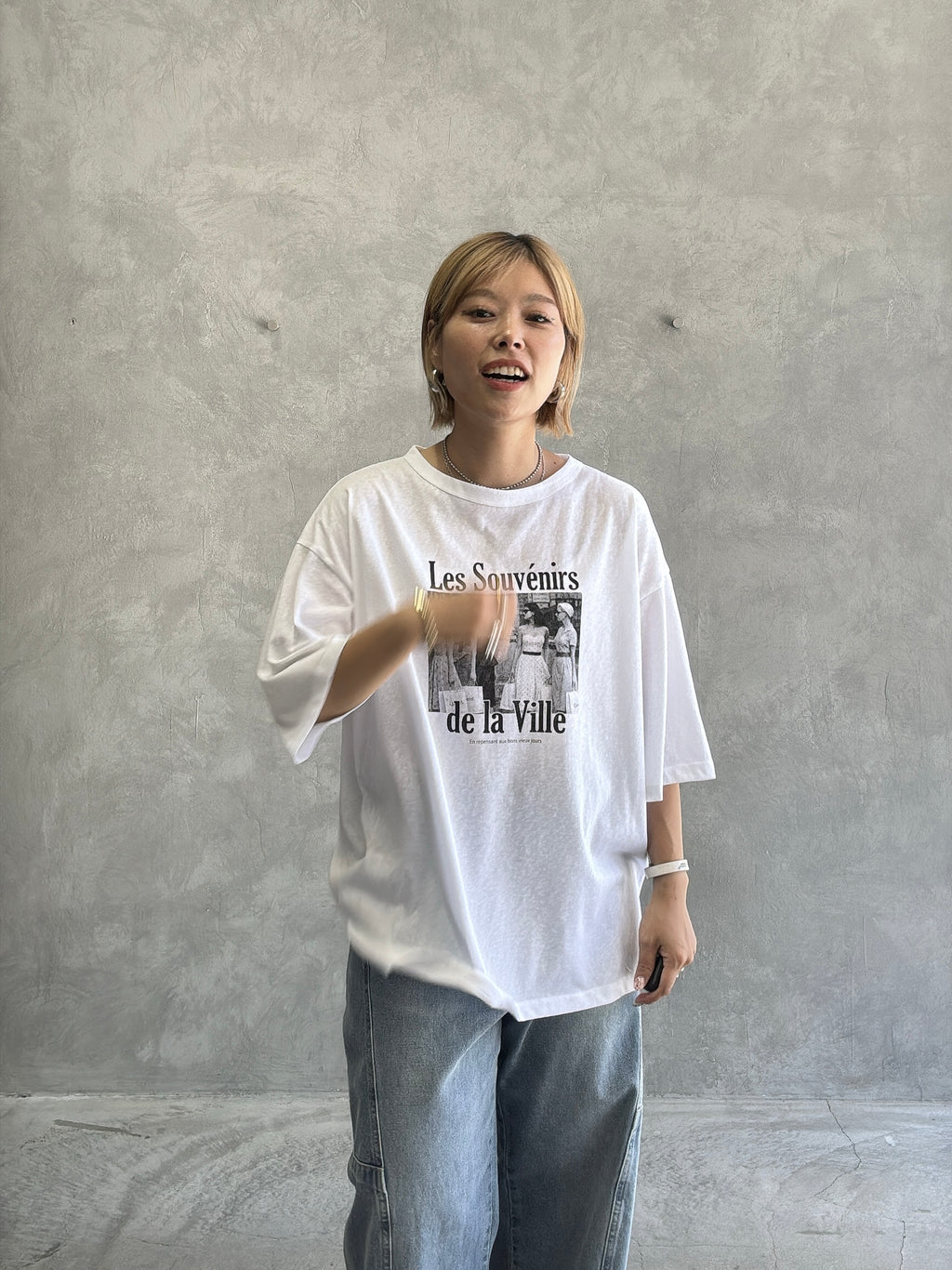 受付終了【予約販売】Les Souvenirs シアー天竺Tシャツ／ING