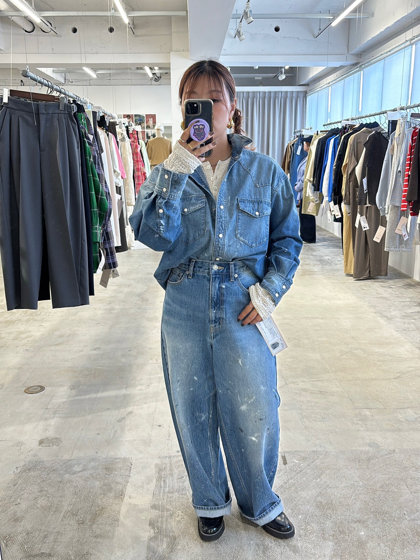 受付終了【予約販売】ダンガリーシャツ／8613202・8613201／LE MÉLANGE