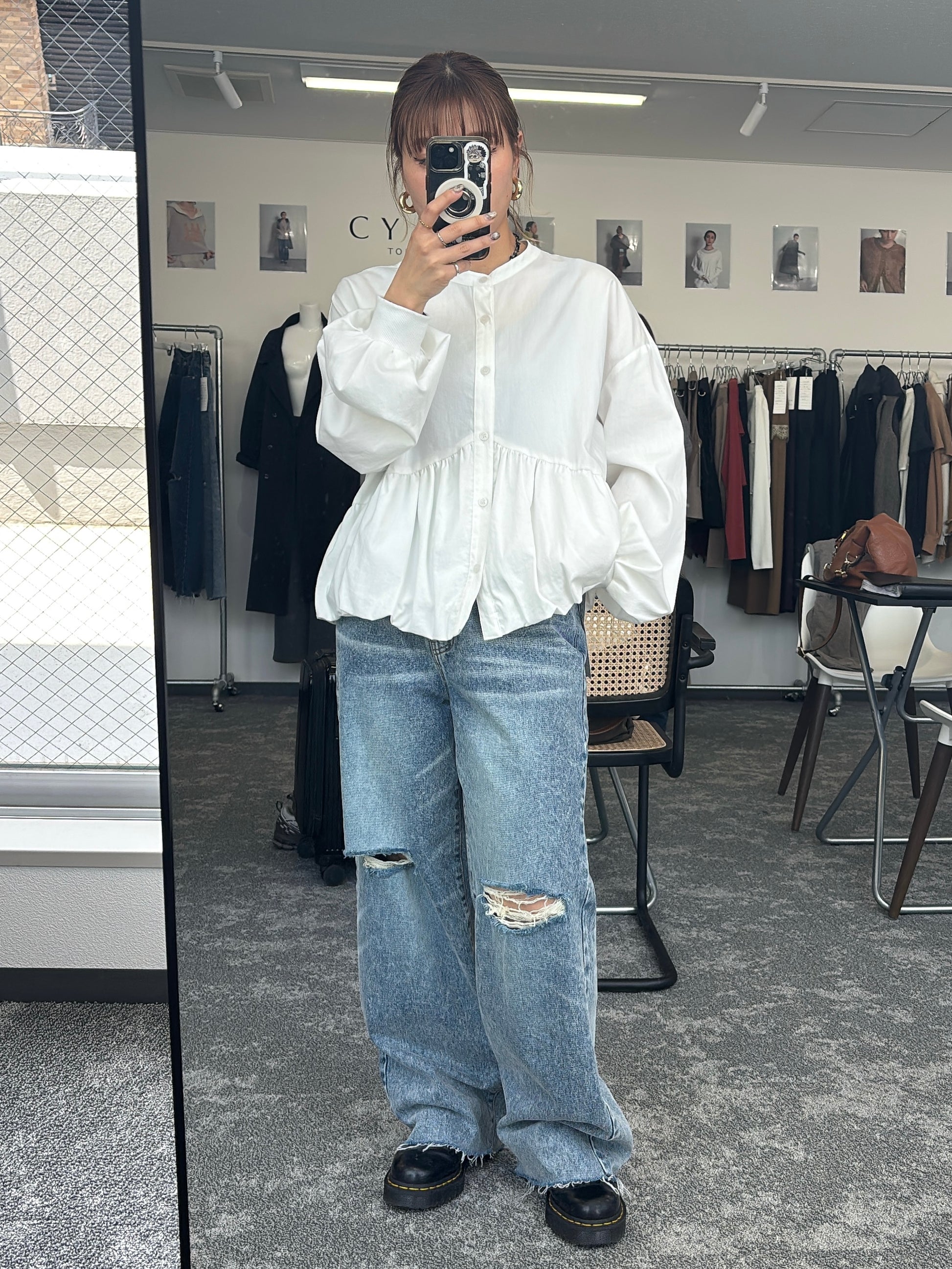 【予約⚡︎販売】クラッシュデニムヴィンテージワイドパンツ／604494／CYAN tokyo／2026 AW#1