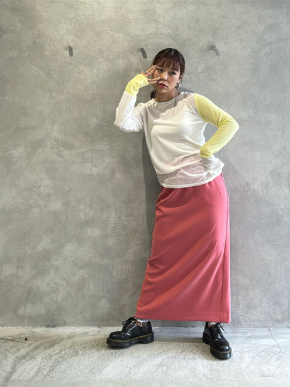 バイカラーインナーニット／LHELBIE