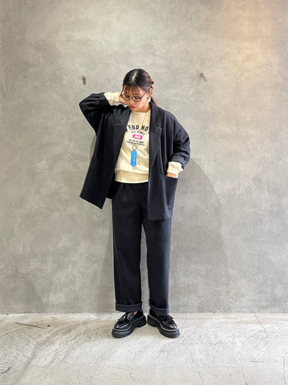 ウールタックパンツ／LE MÉLANGE