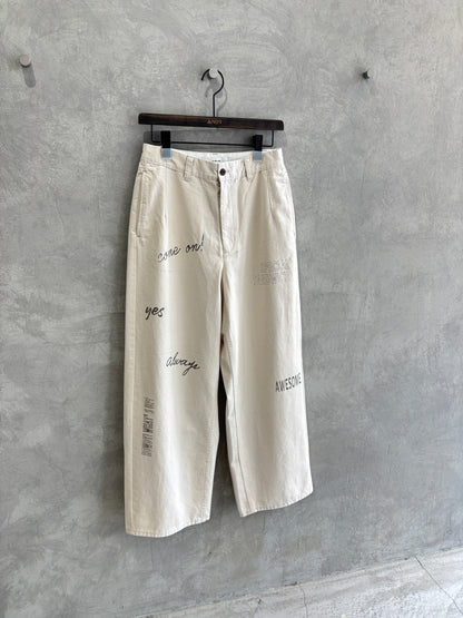 【再入荷】プリントチノパン／LE MÉLANGE