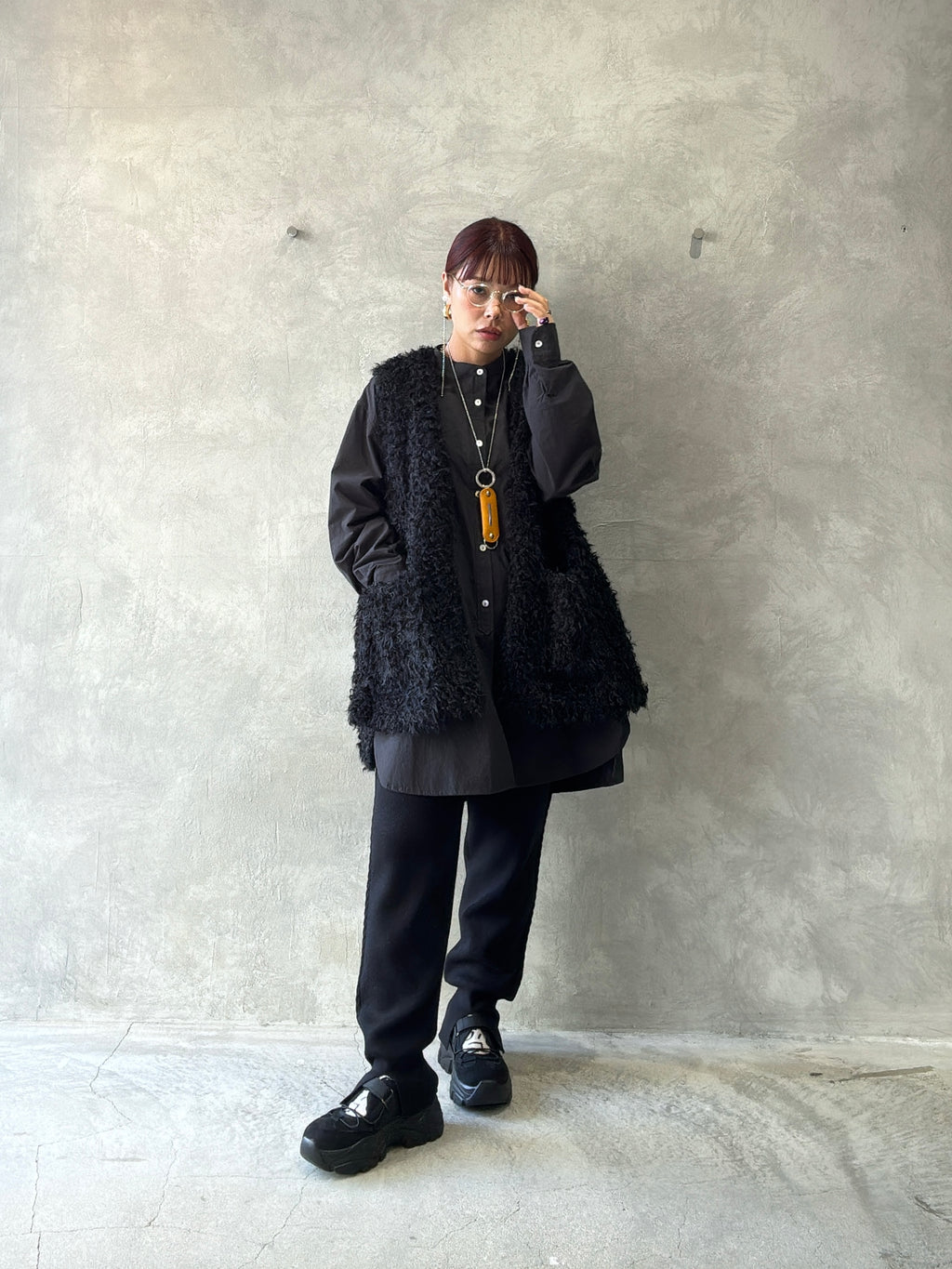 ケーブルラインニットジョガーパンツ／CYAN tokyo