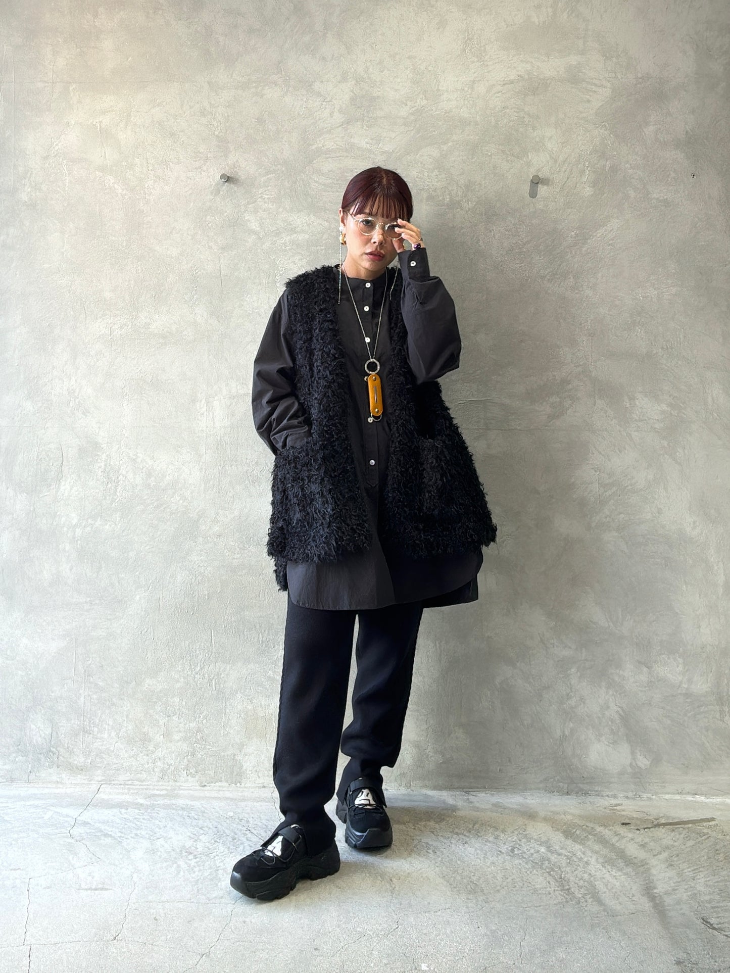 ケーブルラインニットジョガーパンツ／CYAN tokyo