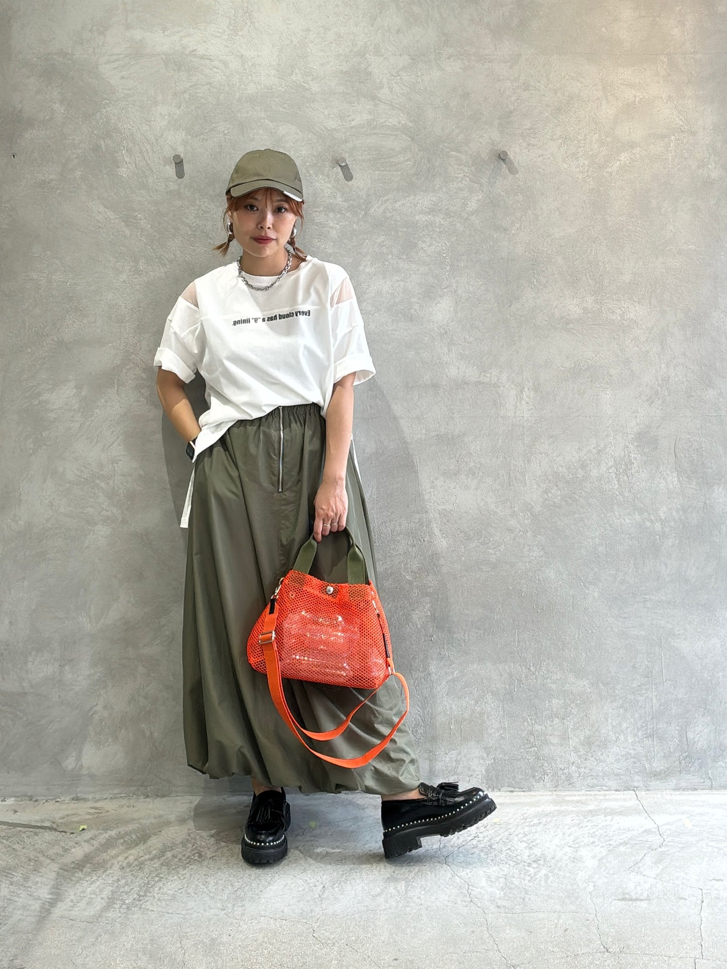 2wayナイロンバルーンスカート