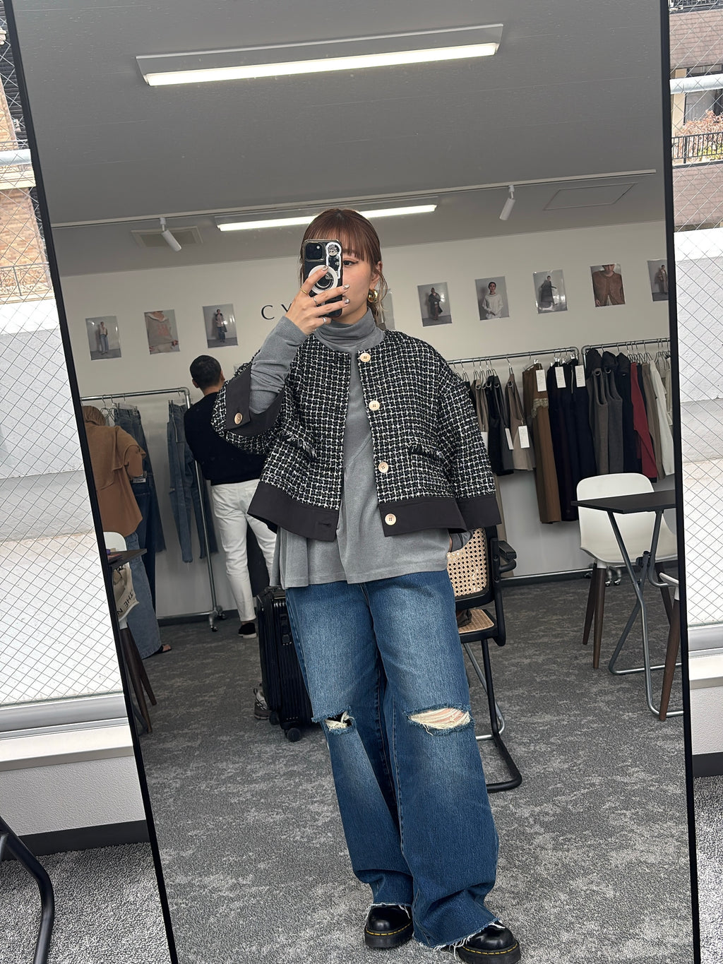【予約⚡︎販売】クラッシュデニムヴィンテージワイドパンツ／604494／CYAN tokyo／2026 AW#1