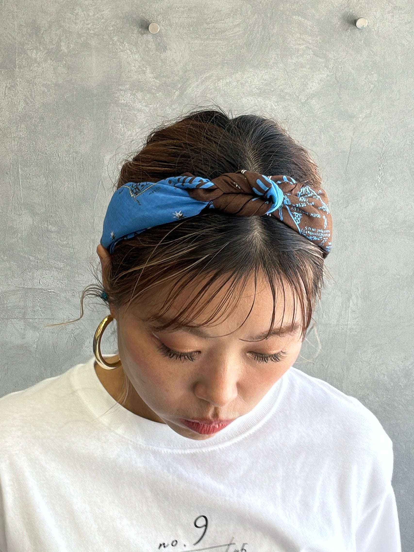 バイカラーバンダナ／8628001／LE MÉLANGE／2026 SS#2