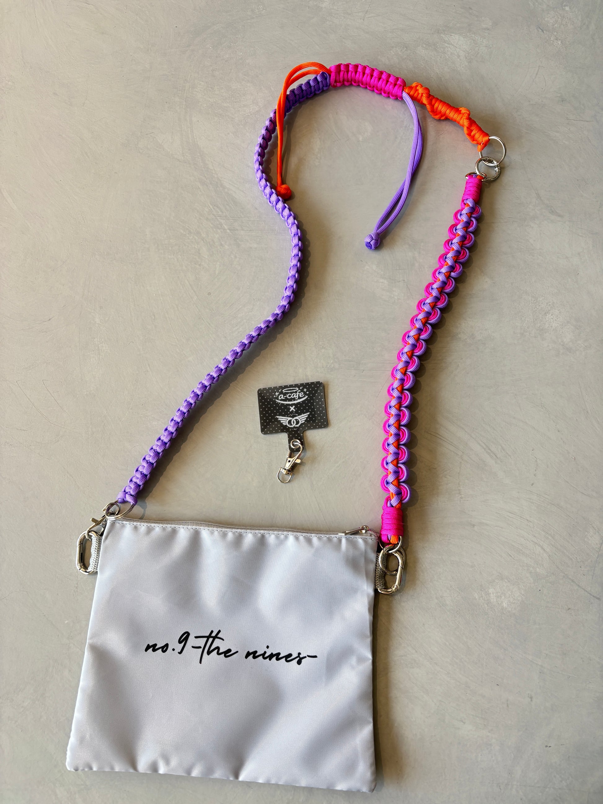 ⭐︎コラボ【予約販売】3wayパラコードスマホショルダー／ホイップウェーブ／受注生産