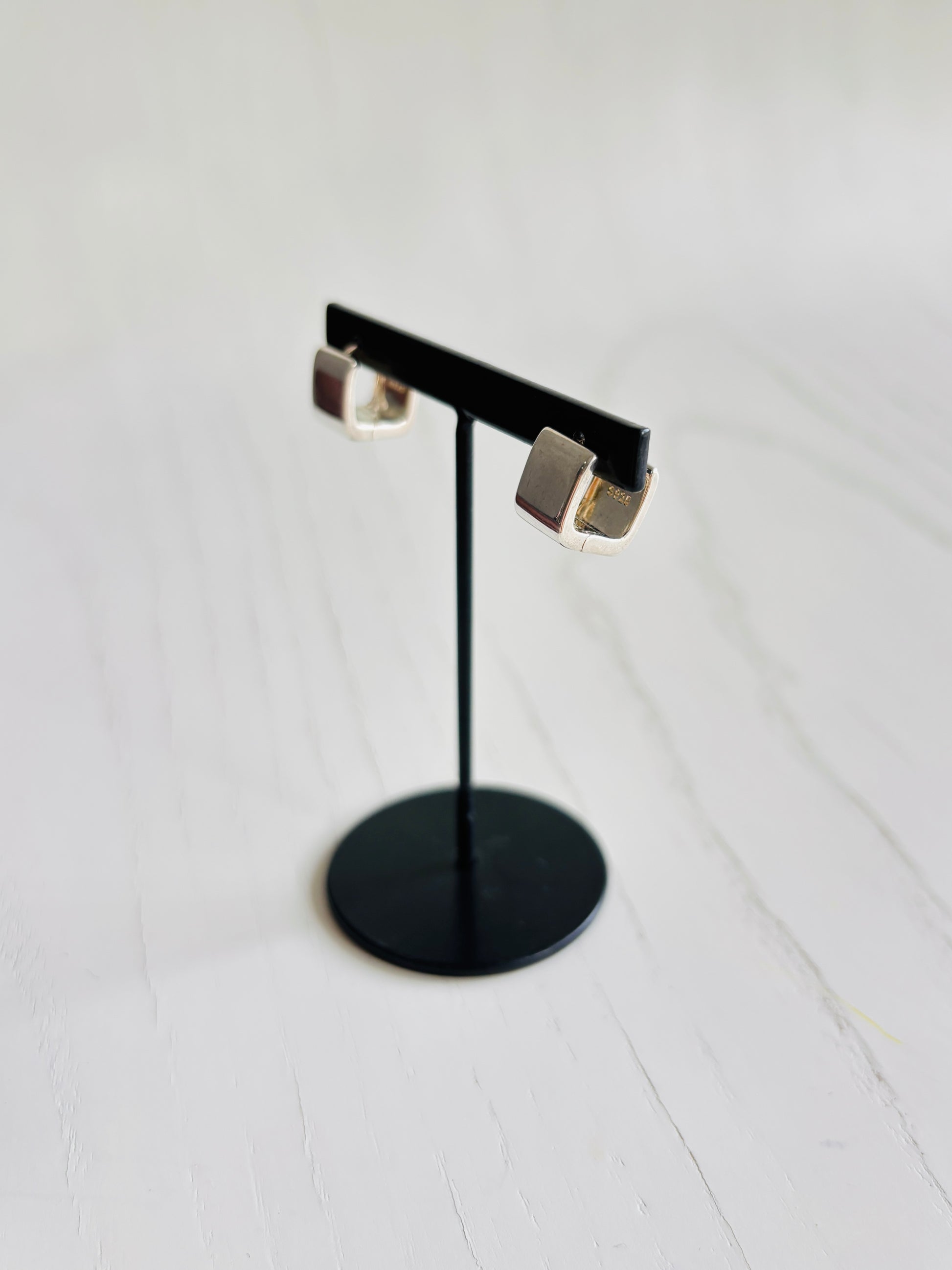 スクエアピアス／silver925