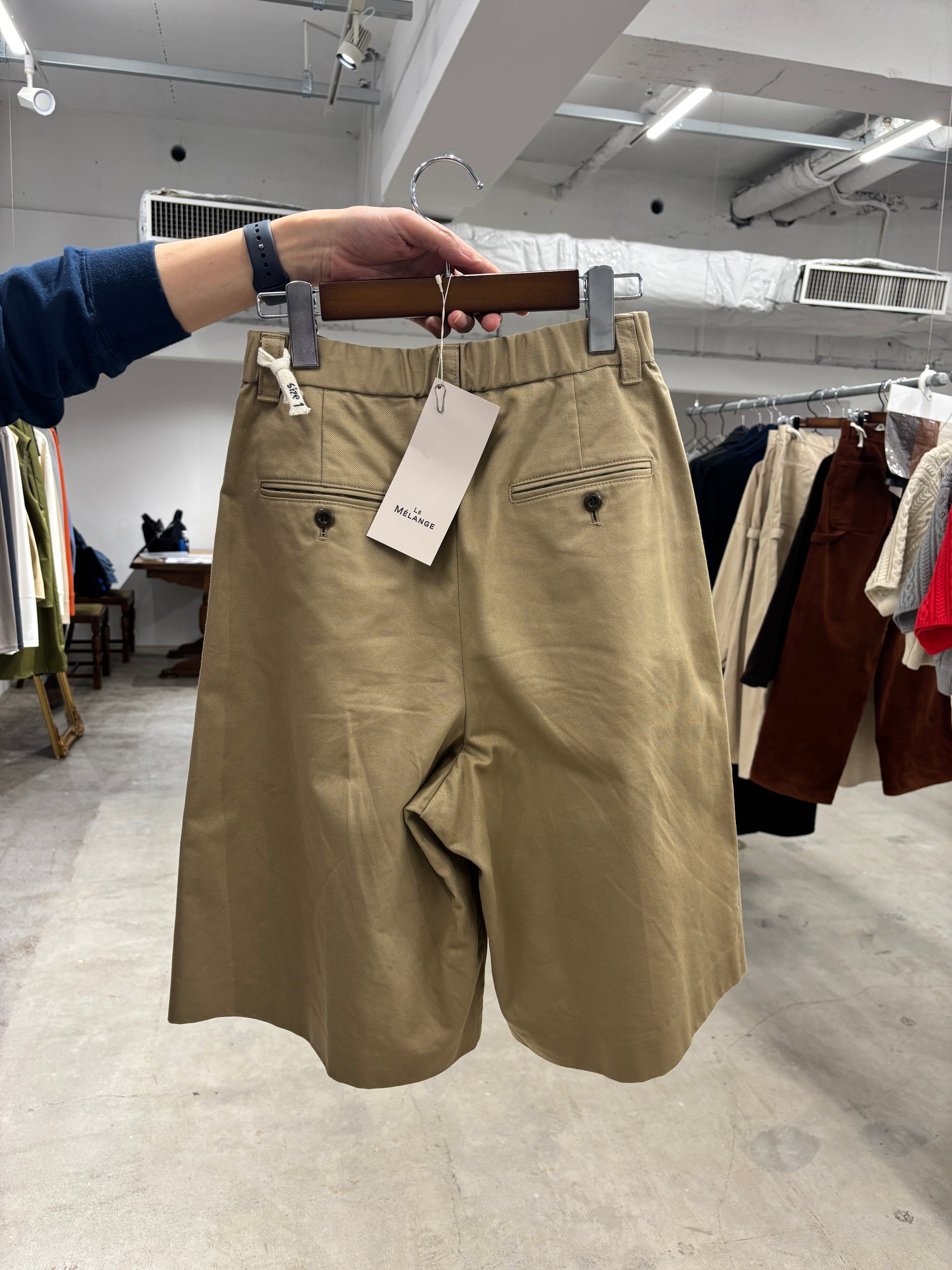 【予約⚡︎販売】コットンツイルハーフパンツ／#8643502／LE MÉLANGE／2026 AW #1