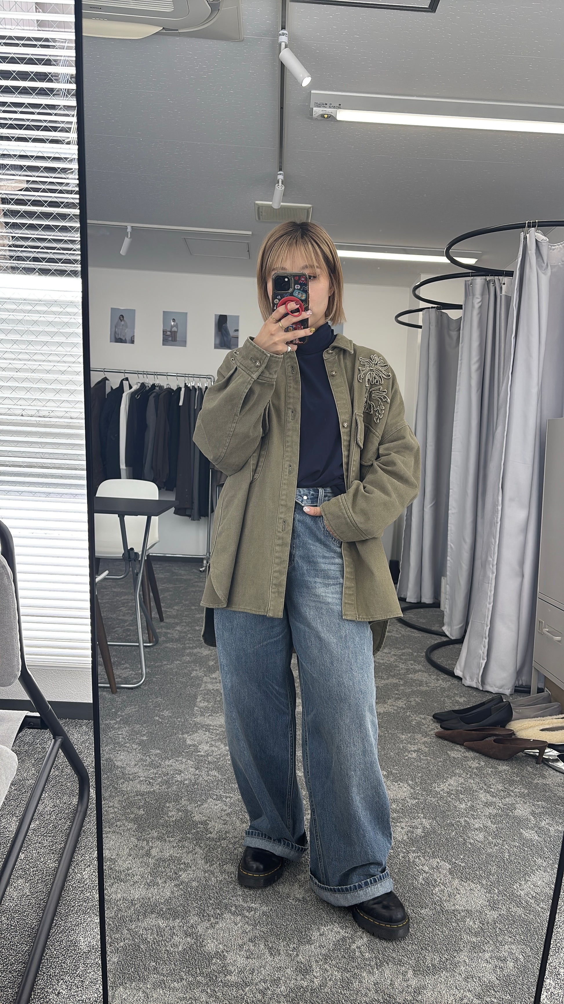 【予約⚡︎販売】ロールウエストワイドデニム／607534／CYAN tokyo／2026 AW#2