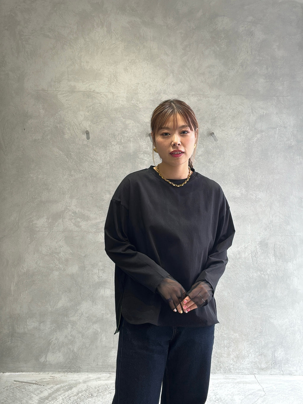 シアードッキング無地ロンT