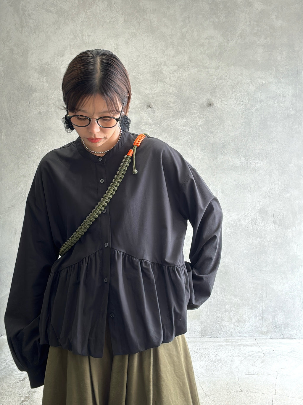ギャザーバルーンシャツ／604489／CYAN tokyo／2026 AW#1