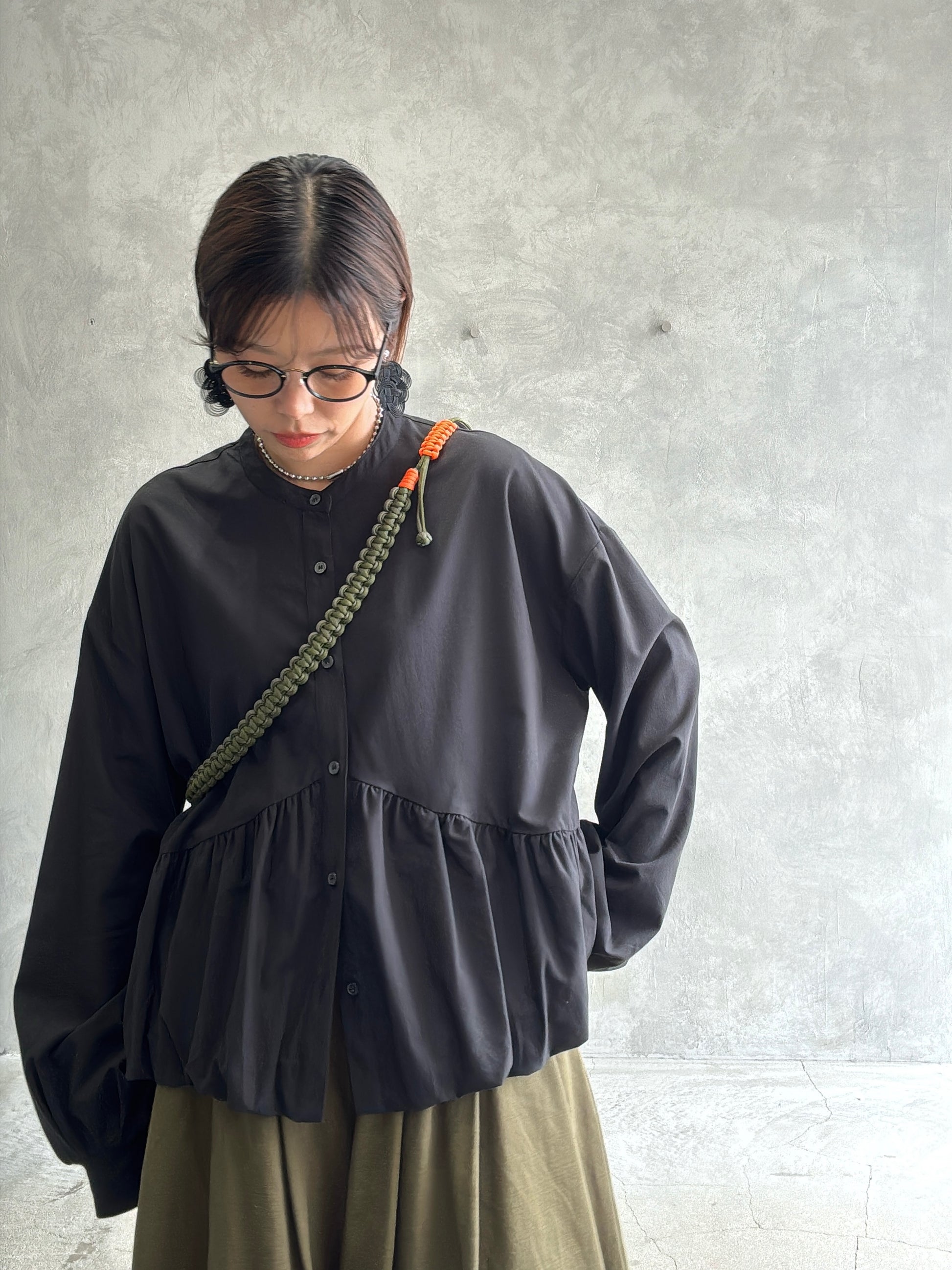 ギャザーバルーンシャツ／604489／CYAN tokyo／2026 AW#1